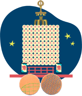 新湊曳山のイラスト