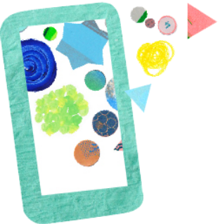 スマホ画面のイメージイラスト